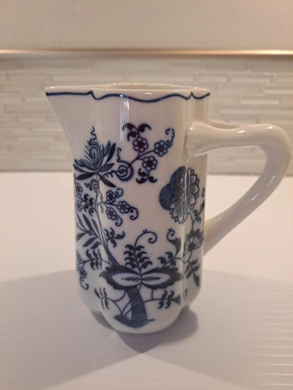Vintage Blue Danube Blue Onion Pattern Creamer Pitcher 5.5